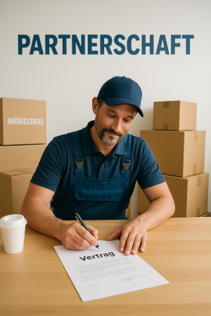 Exklusive Partnerschaft deutschlandweit mit dem Möbeltaxi in 40 Städten